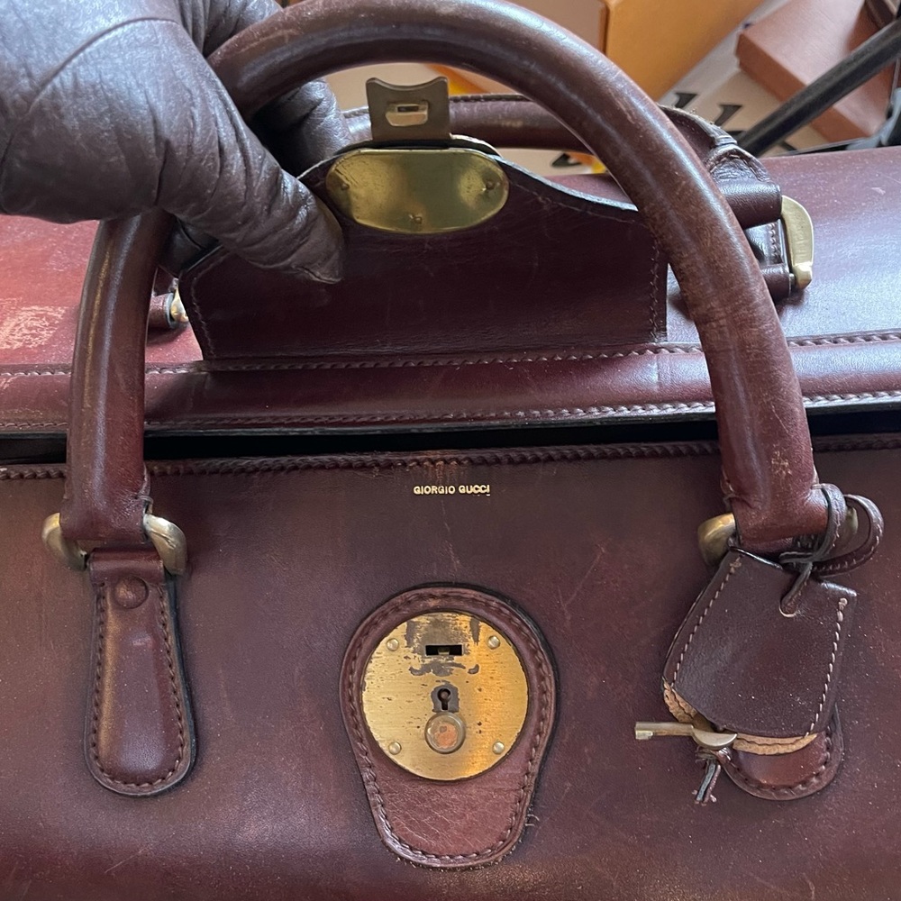 Gucci 1940's Train Case, RARE Giorgio Gucci - Picture 4 of 16